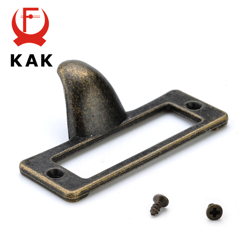 Furniture Hardware Names - 5 個 kak 亜鉛合金アンティーク真鍮ラベルプルフレームファイル名カードホルダー家具キャビネット用引き出しボックスケースハードウェア