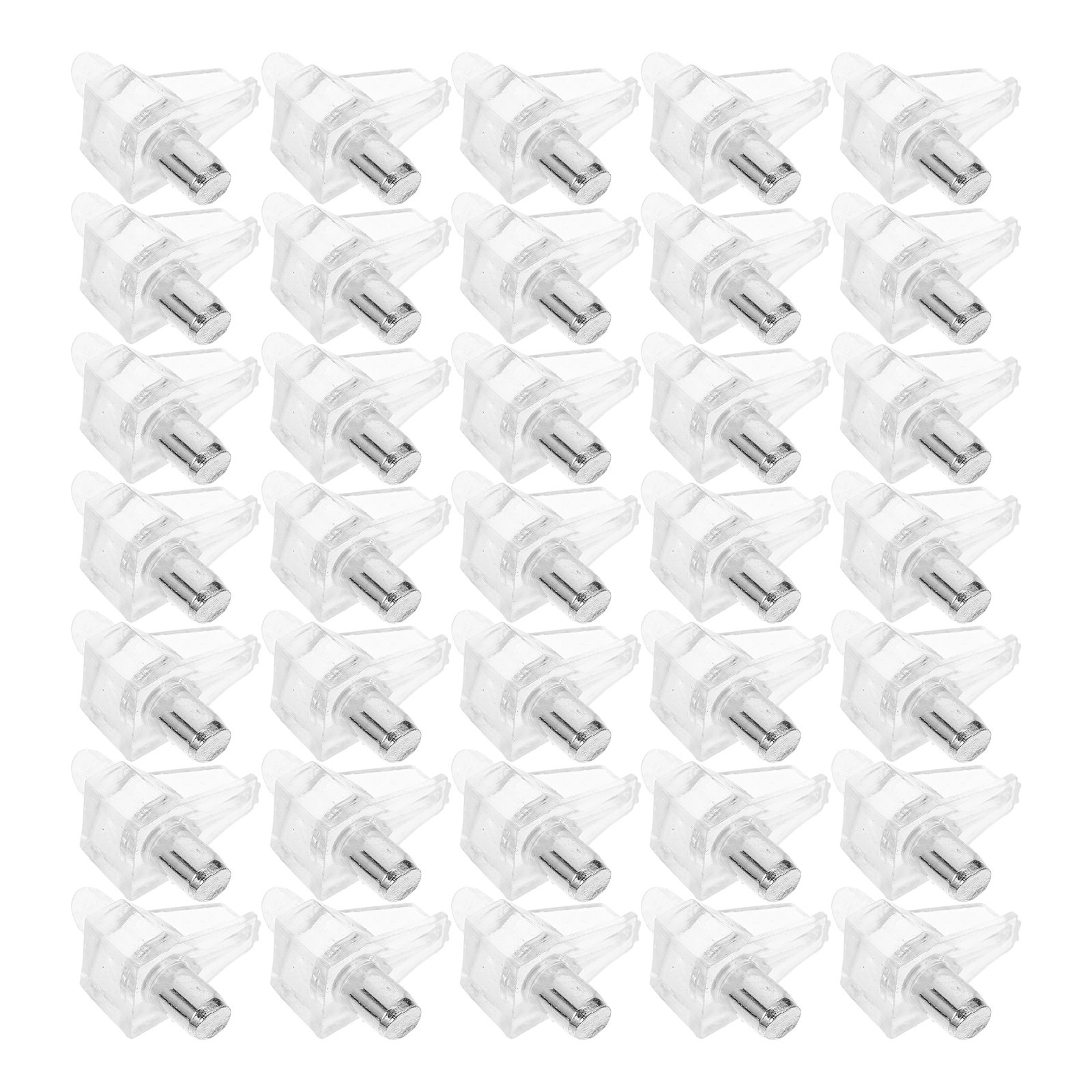 Shelf Peg Support - 100個入り 透明棚受け 丈夫なボードサポート 家具 キャビネット キッチン棚