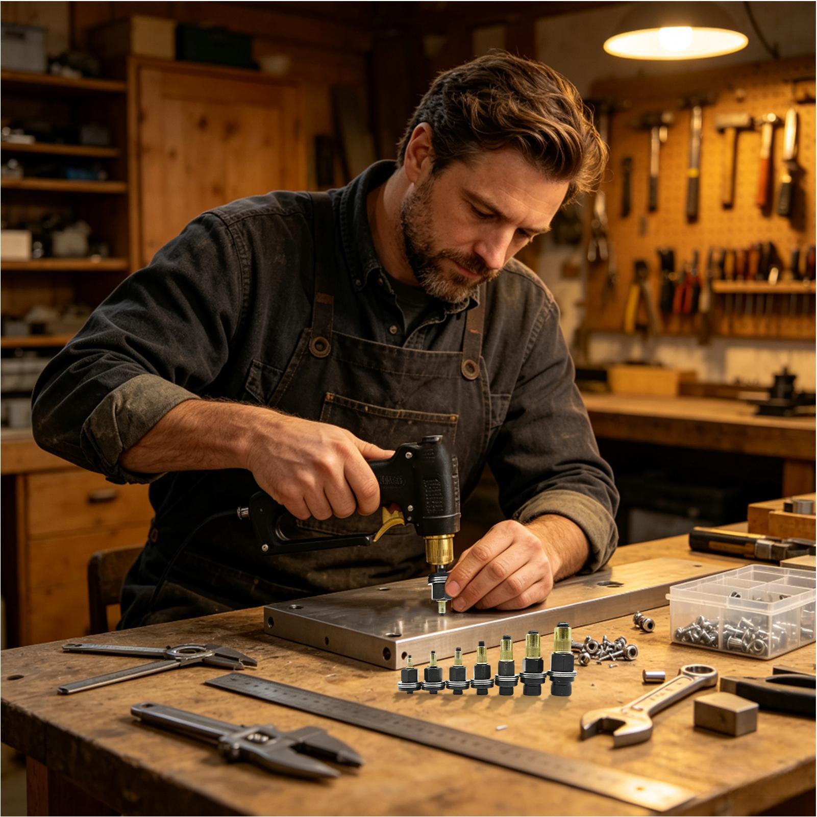 ナットインサートツールキット、ネジ付きリベットナットプライヤ - Furniture Hardware Threaded Inserts のレビューと価格