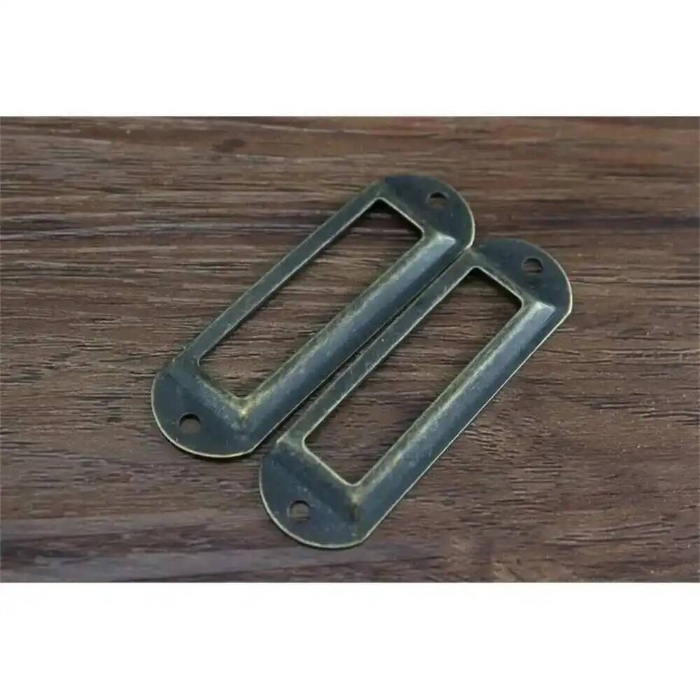 ブロンズスクラップブックフォトアルバムネームカードホルダーア - Furniture Hardware Names のレビューと価格