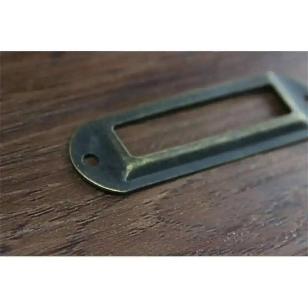 ブロンズスクラップブックフォトアルバムネームカードホルダーア - Furniture Hardware Names のレビューと価格