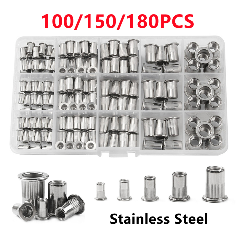 100/150/180 個ステンレス鋼リベットナット M3- - Cam Lock Nut のレビューと価格