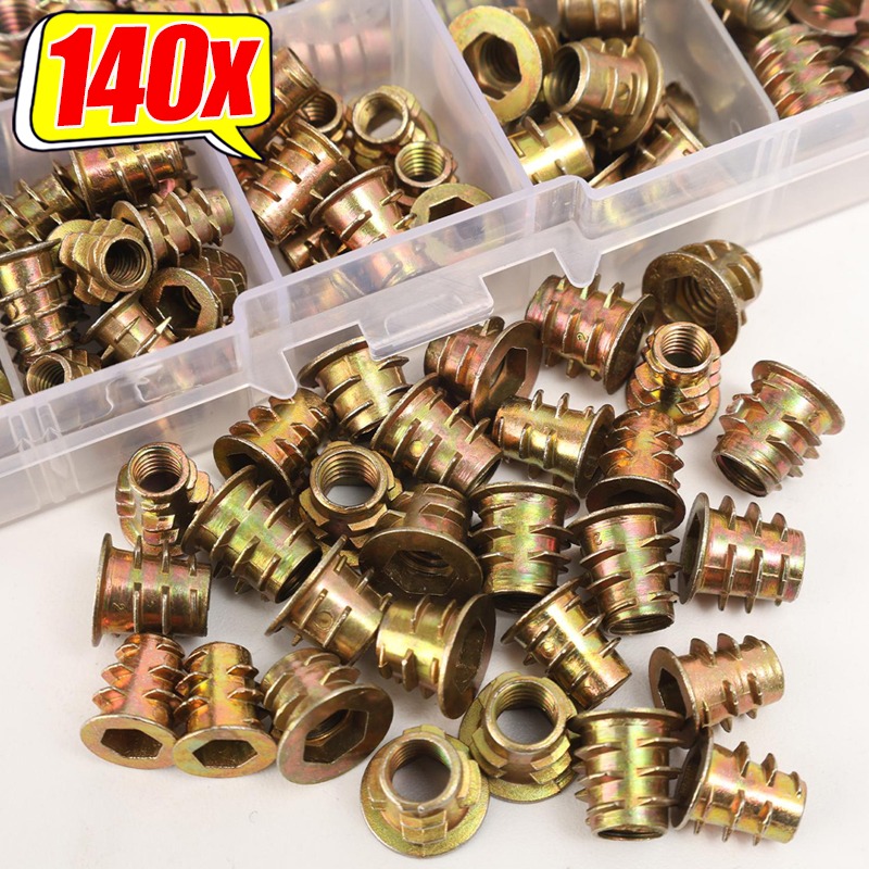 炭素鋼製ねじ込み式インサートナット六角穴付きインサートナット - Furniture Hardware Threaded Inserts のレビューと価格