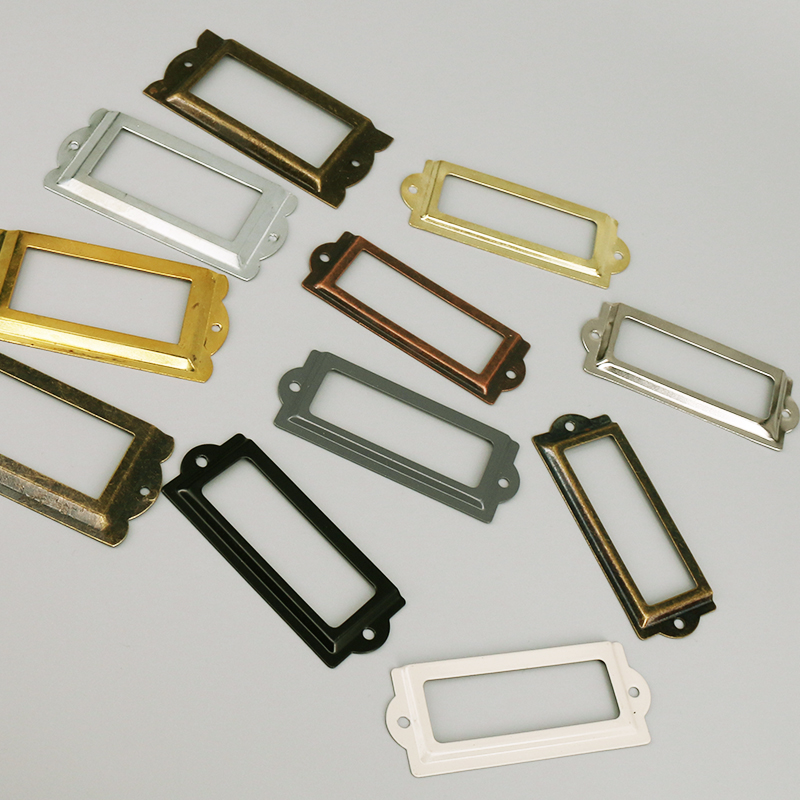アンティーク鉄ラベルフレーム,4個,カードホルダー,ネームカ - Furniture Hardware Names のレビューと価格