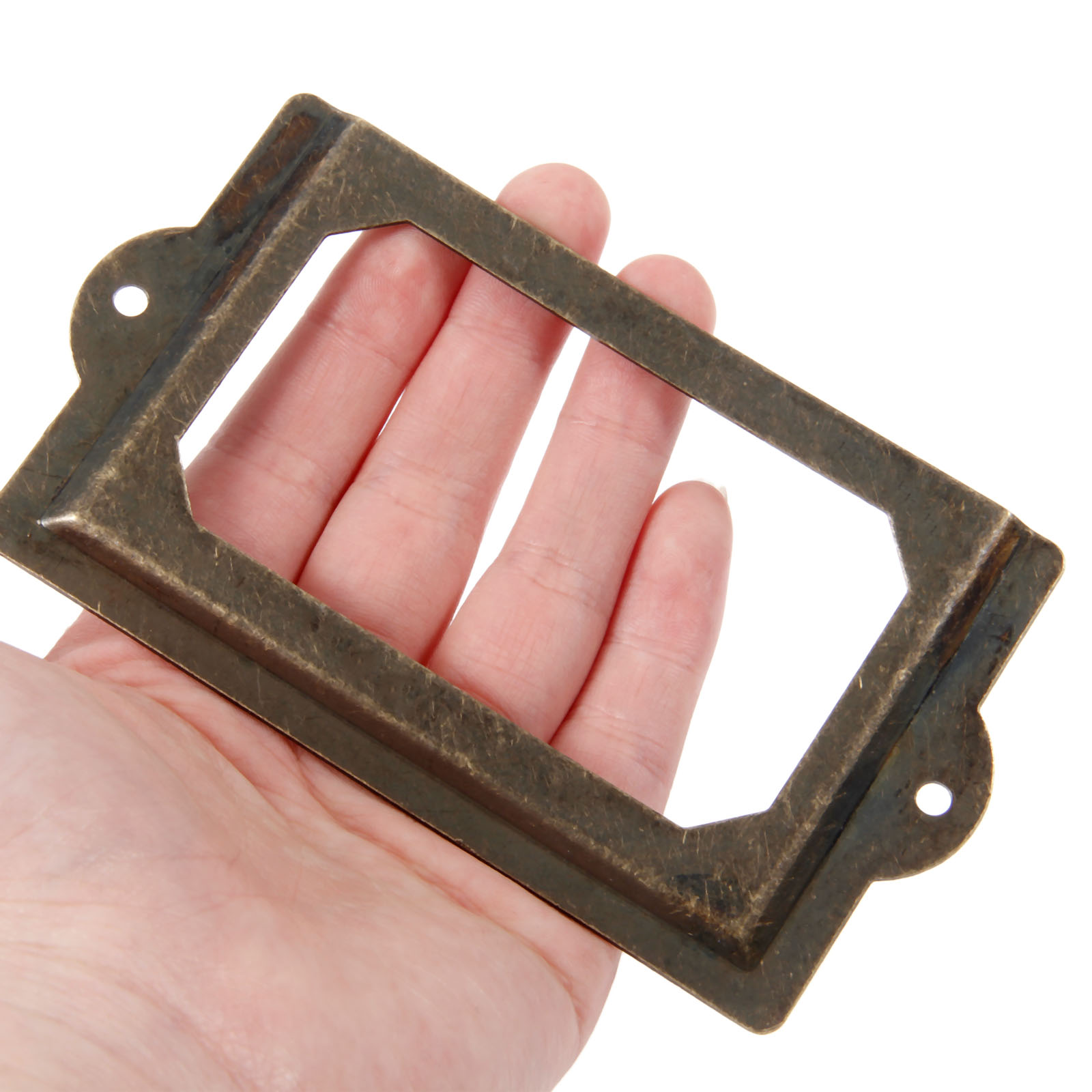 2 セットラベルハンドルタグフレームノブネジでアンティークブ - Furniture Hardware Names のレビューと価格