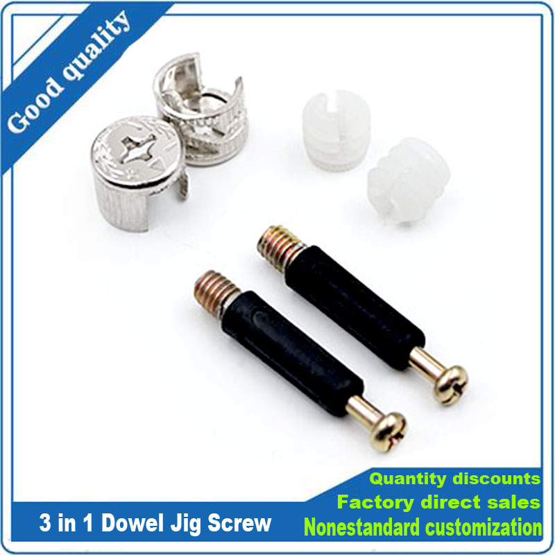 3 in 1ダボジグネジ家具接続金具セット偏心ホイールナット - Cam Lock Nut のレビューと価格
