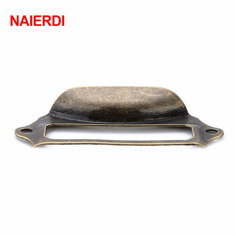 Naierdi-5個アンティーク真鍮金属ラベルプルフレームハ - Furniture Hardware Names のレビューと価格